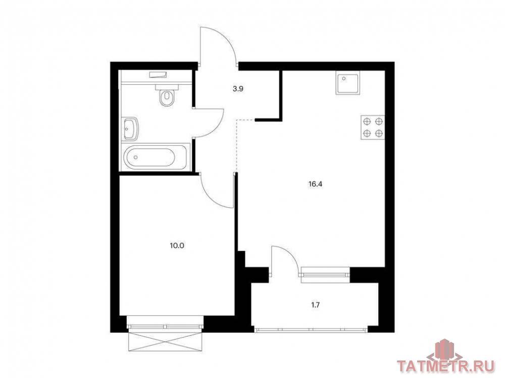 Продажа / Квартиры, Казань, Халитова улица, 6 472 640 Продаётся 1-комн. квартира площадью 35.80 кв. м на 13 этаже 26 этажного дома (Корпус 1, секция 5) проекта ПИК...
