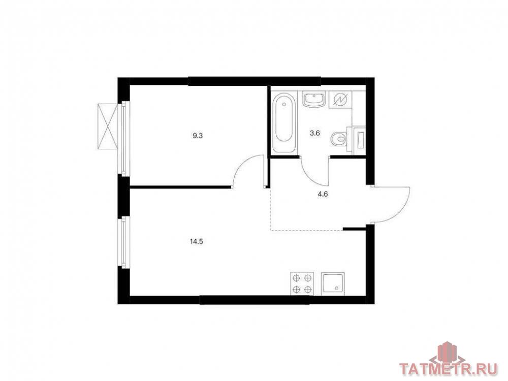 Продажа / Квартиры, Казань, Анаса Тазетдинова улица, 5 068 800 Продаётся 1-комн. квартира площадью 32.00 кв. м на 4 этаже 17 этажного дома (Корпус 4, секция 1) проекта ПИК Нокса...