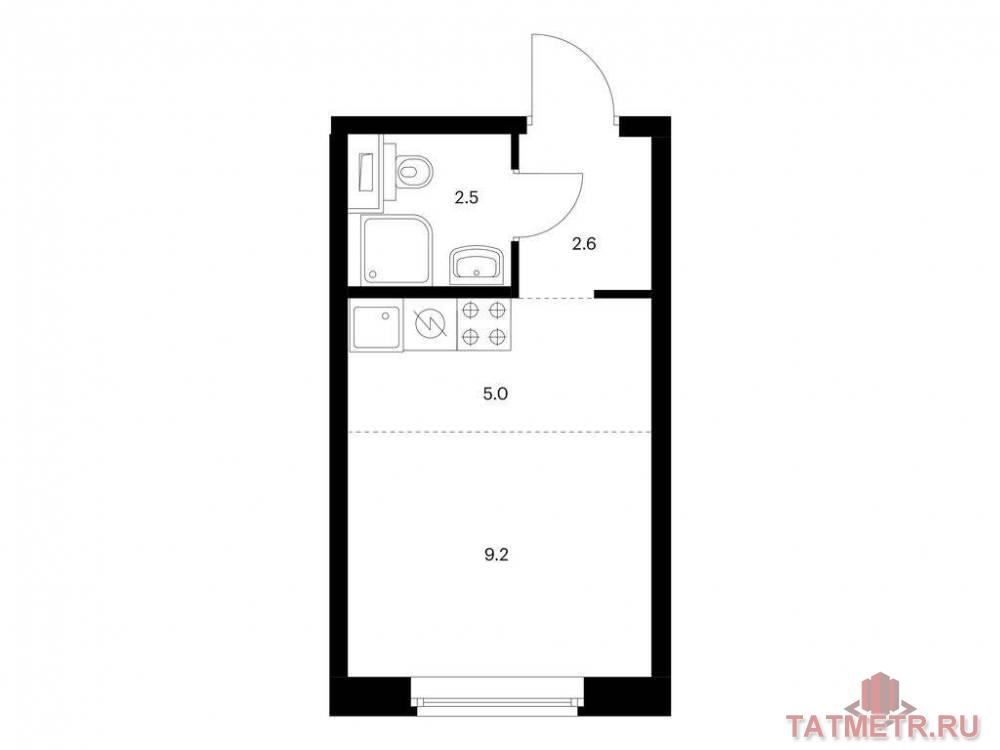 Продажа / Квартиры, Казань, Анаса Тазетдинова улица, 3 483 958 Продаётся квартира-студия площадью 19.30 кв. м на 1 этаже 17 этажного дома (Корпус 4, секция 1) проекта ПИК Нокса...