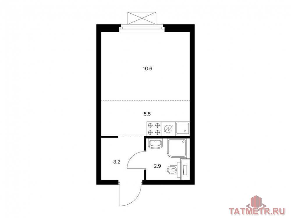 Продажа / Квартиры, Казань, Анаса Тазетдинова улица, 4 207 610 Продаётся квартира-студия площадью 22.20 кв. м на 10 этаже 17 этажного дома (Корпус 2, секция 1) проекта ПИК Нокса...