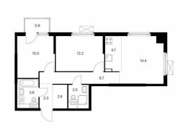 Продаётся 3-комн. квартира площадью 59.50 кв. м на 11 этаже 17...