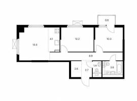 Продаётся 3-комн. квартира площадью 60.80 кв. м на 10 этаже 17...