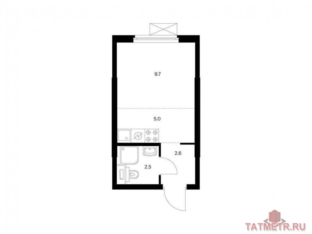 Продажа / Квартиры, Казань, Анаса Тазетдинова улица, 3 605 263 Продаётся квартира-студия площадью 19.80 кв. м на 7 этаже 17 этажного дома (Корпус 6, секция 1) проекта ПИК Нокса...