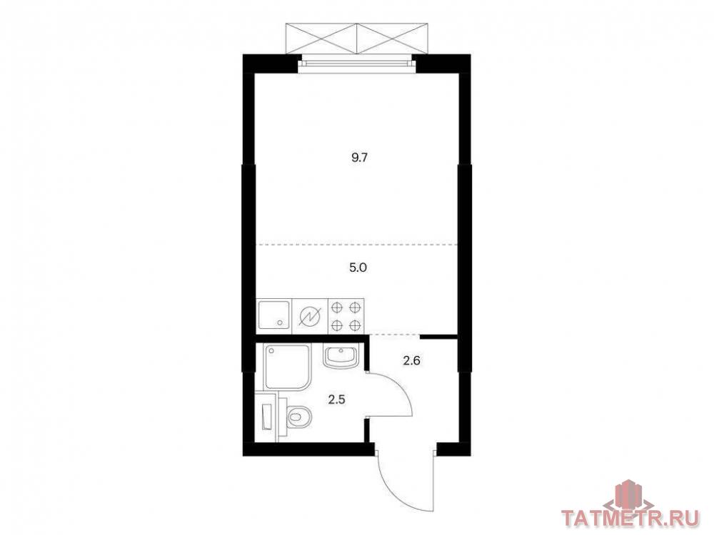 Продажа / Квартиры, Казань, Анаса Тазетдинова улица, 3 599 442 Продаётся квартира-студия площадью 19.80 кв. м на 2 этаже 17 этажного дома (Корпус 6, секция 1) проекта ПИК Нокса...