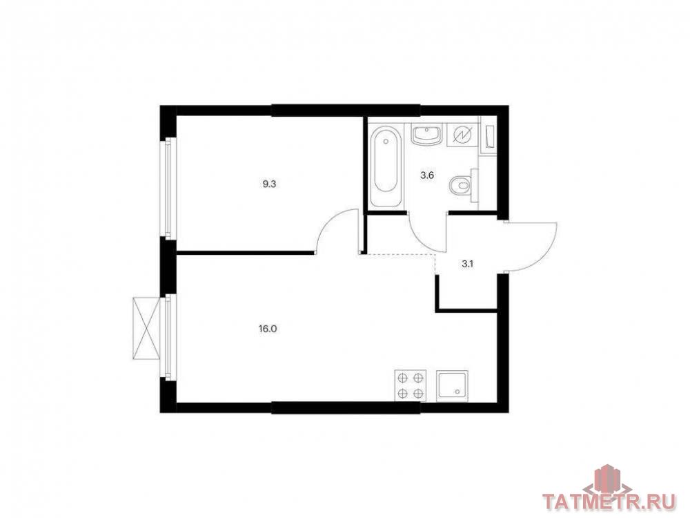Продажа / Квартиры, Казань, Анаса Тазетдинова улица, 5 500 800 Продаётся 1-комн. квартира площадью 32.00 кв. м на 8 этаже 12 этажного дома (Корпус 5, секция 1) проекта ПИК Нокса...