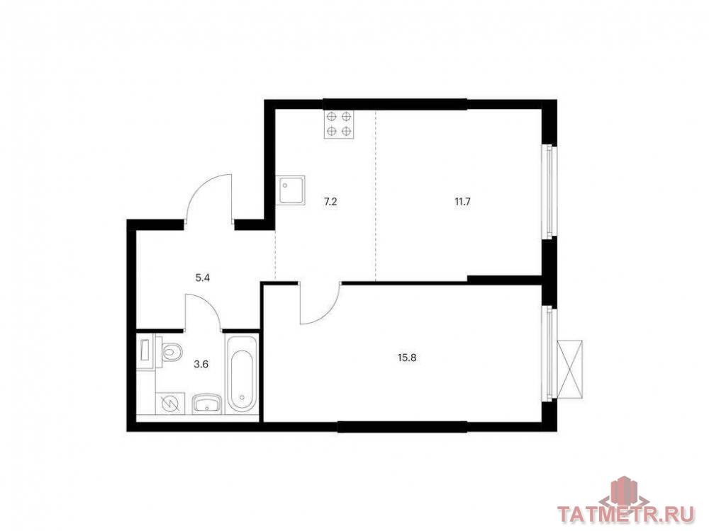 Продажа / Квартиры, Казань, Анаса Тазетдинова улица, 6 021 335 Продаётся 2-комн. квартира площадью 43.70 кв. м на 10 этаже 17 этажного дома (Корпус 6, секция 1) проекта ПИК Нокса...