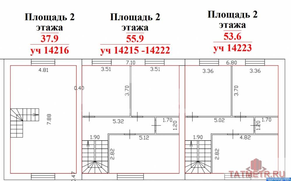 Продажа / Таунхаусы, Куюки, улица 30-й Квартал, 5 400 000 Продается в пос Куюки таунхаус по ул 30 квартал. общ площадью 110,4 кв м. 2 этажный таунхаус. Участок 1,4 соток.... - 9