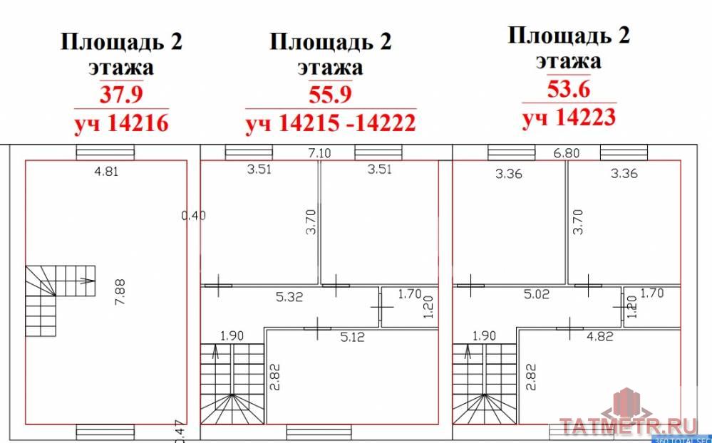 Продается в пос Куюки таунхаус по ул 30 квартал. общ площадью 110,4 кв м. 2 этажный таунхаус. Участок 1,4 соток.... - 9