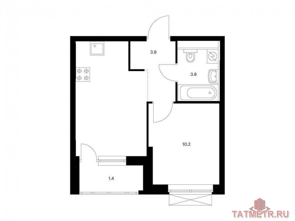 Продажа / Квартиры, Казань, Халитова улица, 6 454 080 Продаётся 1-комн. квартира площадью 33.20 кв. м на 24 этаже 26 этажного дома (Корпус 1, секция 5) проекта ПИК...