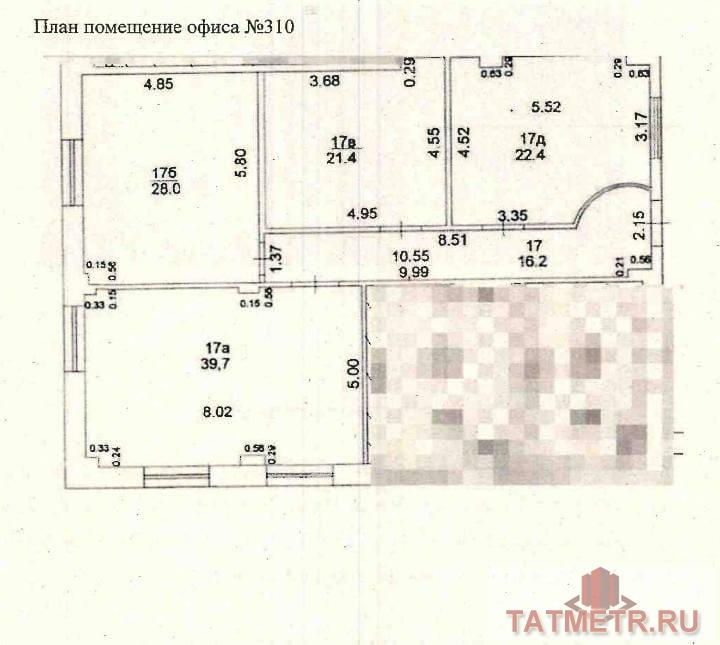 Сдается блок офис в центре города, площадь 111 квадратных метра, 4 кабинета. Правильная планировка офиса, максимум... - 4