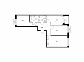Продаётся 3-комн. квартира площадью 80.00 кв. м на 3 этаже 26...