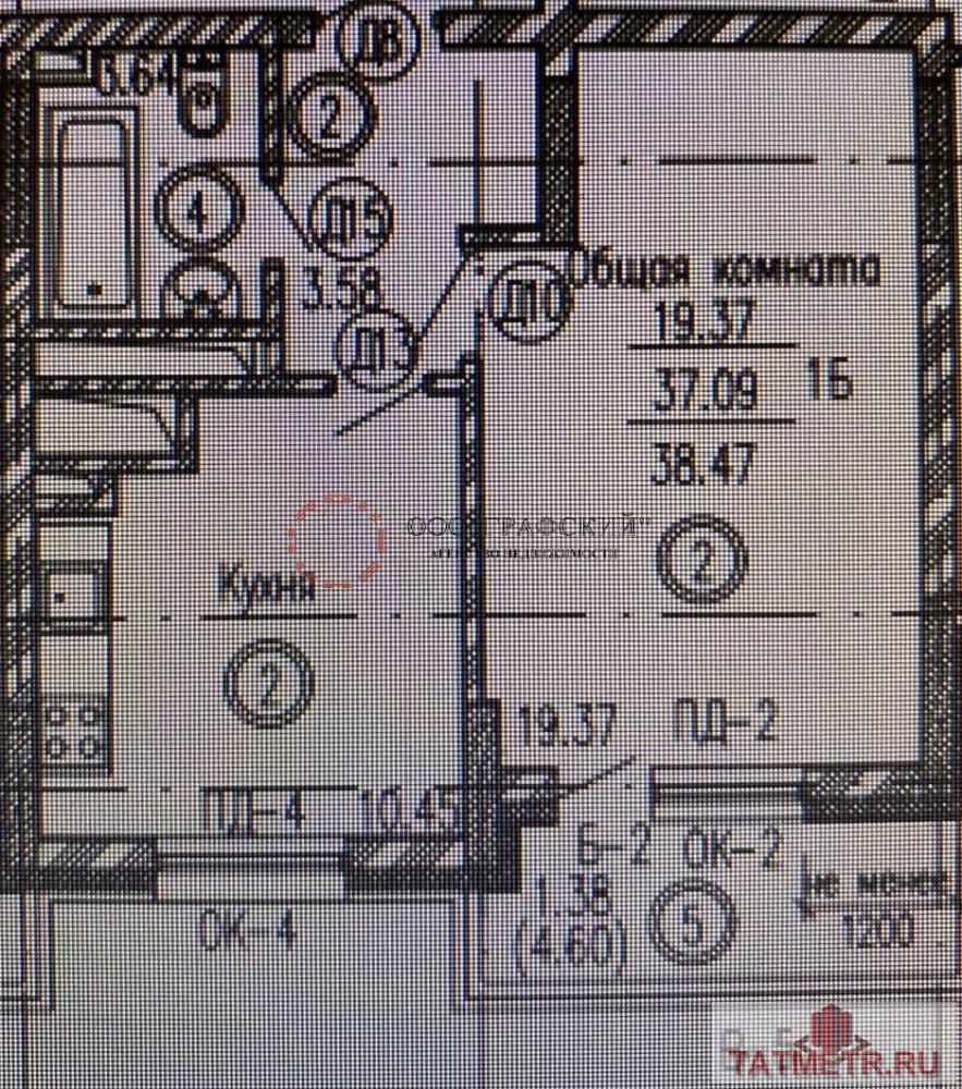 Продажа / Квартиры, Казань, улица Алексея Казем-Бека, 5 200 000 Продаю однокомнатную квартиру в новом доме расположенную на 4 этаже 19-этажного дома. Квартира светлая, просторная, с... - 17