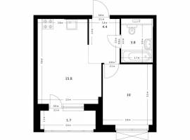 Продаётся 1-комн. квартира площадью 35.70 кв. м на 7 этаже 26...