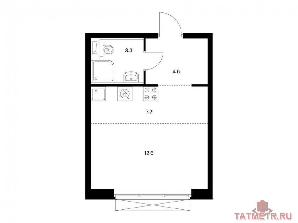 Продажа / Квартиры, Казань, Халитова улица, 5 160 510 Продаётся квартира-студия площадью 27.70 кв. м на 2 этаже 7 этажного дома (Корпус 1, секция 6) проекта ПИК Сиберово....