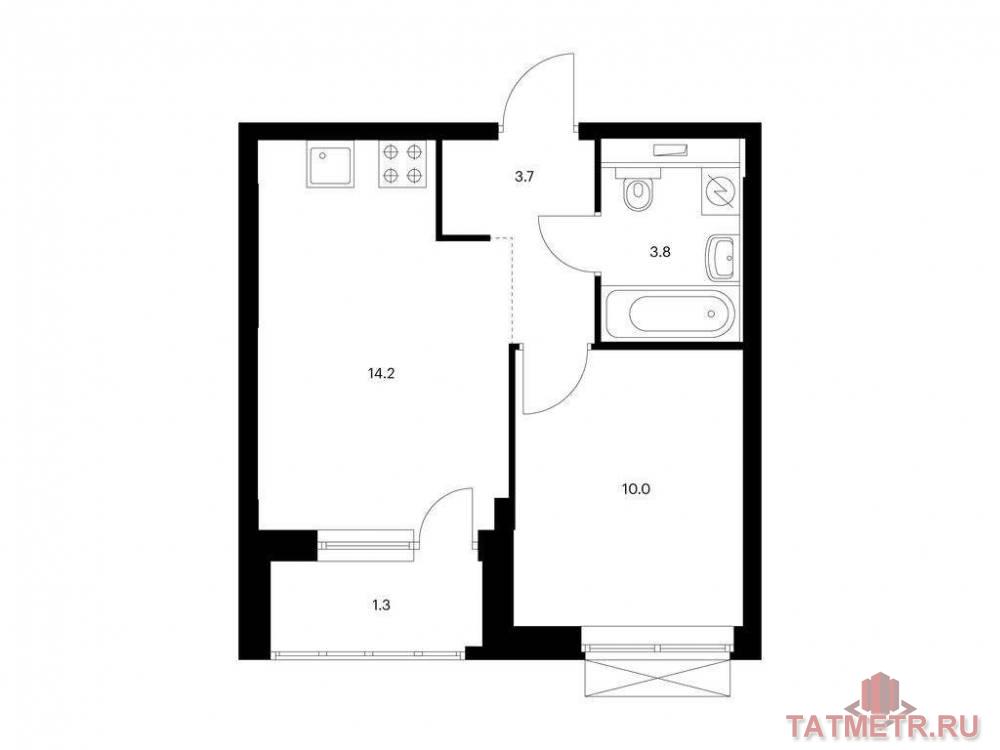 Продажа / Квартиры, Казань, Халитова улица, 6 194 100 Продаётся 1-комн. квартира площадью 33.00 кв. м на 22 этаже 26 этажного дома (Корпус 1, секция 5) проекта ПИК...