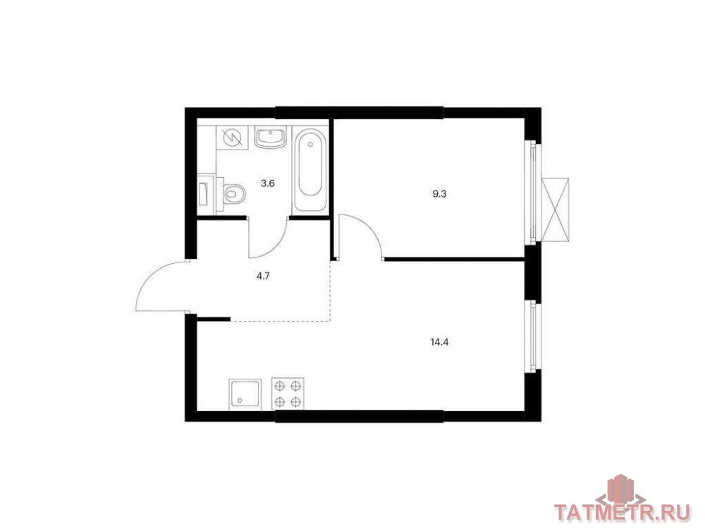 Продажа / Квартиры, Казань, Анаса Тазетдинова улица, 5 139 904 Продаётся 1-комн. квартира площадью 32.00 кв. м на 12 этаже 17 этажного дома (Корпус 4, секция 1) проекта ПИК Нокса...